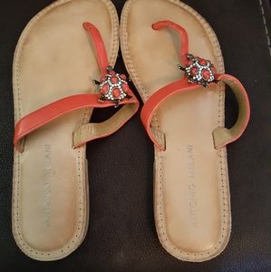 Antonio Melani Turtle Jeweled Sandals